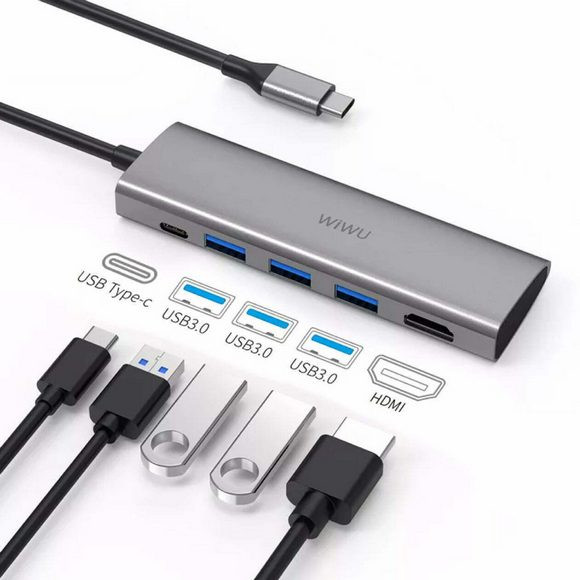 WIWU A531H Type-C 5 in 1 Hub