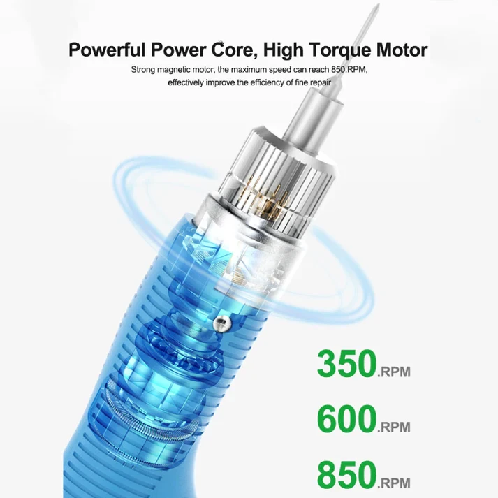 Relife E2 Rechargeable Electric Screwdriver Adjustable Torque Speed Laptop and Phone Repair