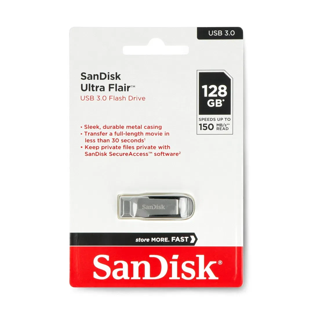 SanDisk 128GB Ultra Flair USB 3.0 Pen Drive