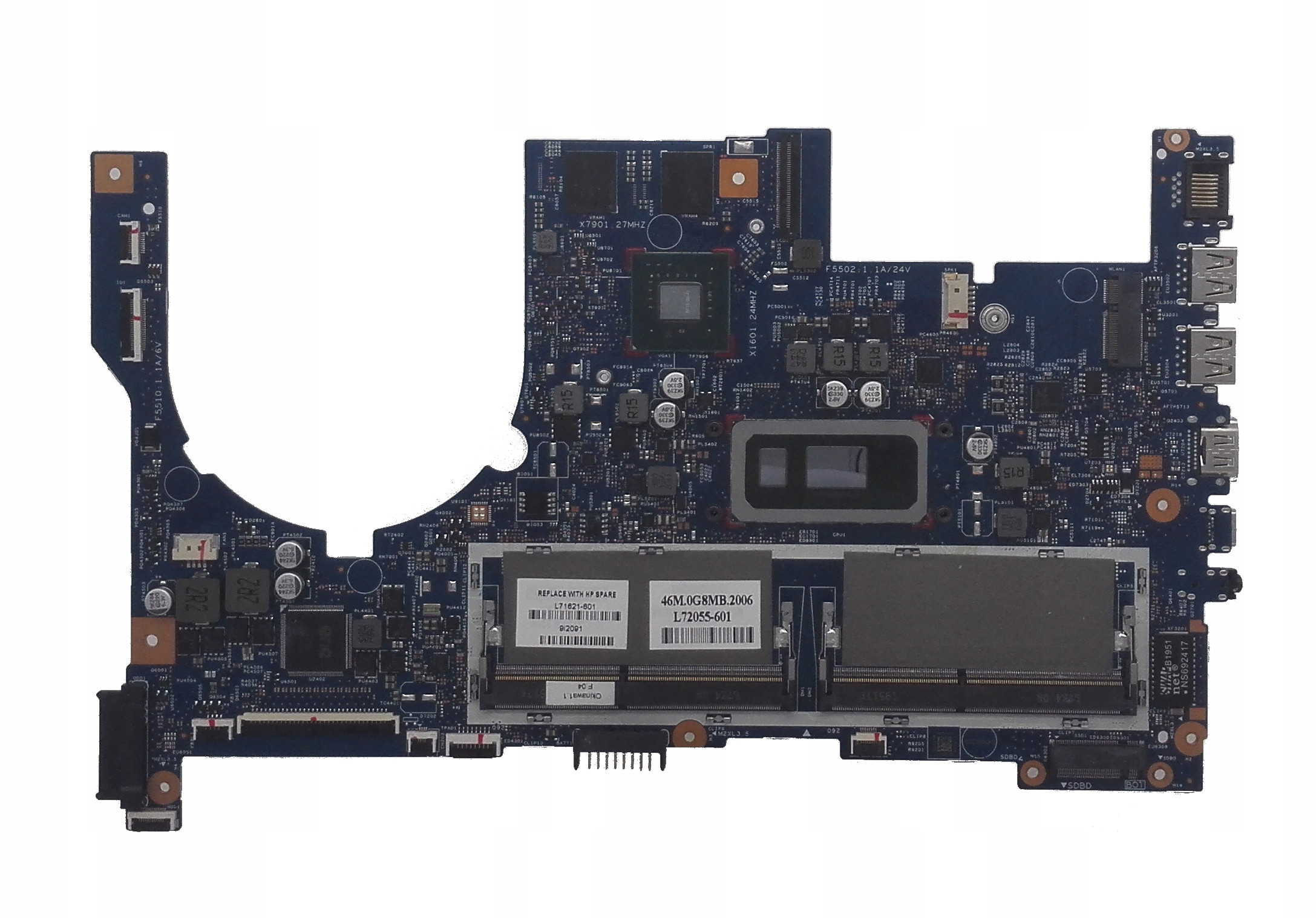 HP Envy 17-CE L52451-601 L71621 CPU I5 I7 10th Gen Laptop Motherboard