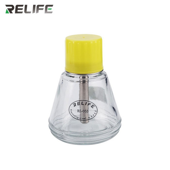 Relife RL-055 150ml Automatic Push-type Copper Core Metal Straw Glass Bottle